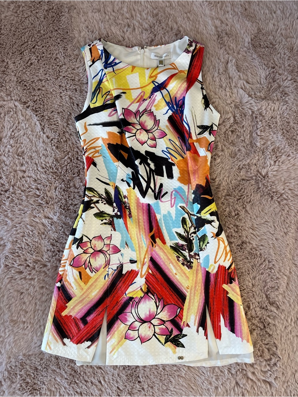Women's Floral Multicolor Sleeveless Dress